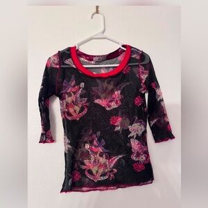 French Cherub Mesh Top